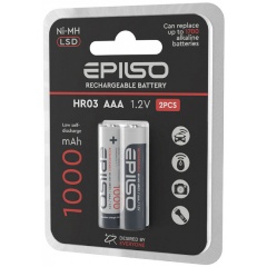Изображение товара Аккумулятор EPILSO HR03/AAA 1000mAh 2BC 1.2V LCD