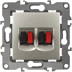 Изображение товара Аудиорозетка двойная ЭРА 12 12-3112-15 Б0027470