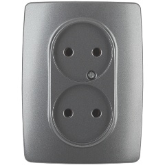 Изображение товара Розетка ЭРА 12 2x2P 16A 250V 12-2107-12 Б0031244