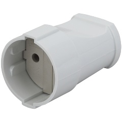 Изображение товара Розетка кабельная ЭРА без заземл. прямая 10А бел. Rx1-W ЭРА Б0039680