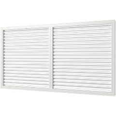 Изображение товара Решетка вентиляционная ERA, профиль ПВХ, 600х1200, бел. (Уценка - У2)