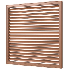 Изображение товара Решетка вентиляционная ERA П6060Р, профиль ПВХ, 600х600, вишня (Уценка - У2)