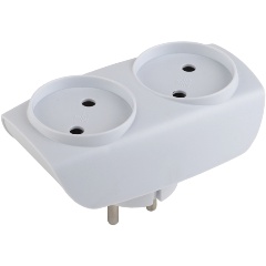 Изображение товара Двойник ЭРА SP-2-W 2гн, без заземления, белый, C0045520