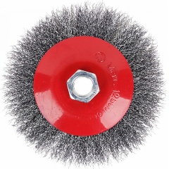 Изображение товара Щетка металлическая для УШМ 125мм М14 Ермак для очистки ржавчины и сварных швов