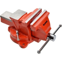 Изображение товара Тиски слесарные ЕРМАК с поворотным механизмом 100мм