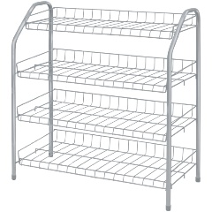 Изображение товара Этажерка Nika для обуви ЭТ1/МС матовый серый