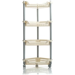 Изображение товара Этажерка угловая ПОЛИМЕРБЫТ 4-х секционная (4308800)