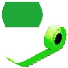 Изображение товара Этикетки FLEX-N-ROLL 26х16 волнистый край зеленые (Prix) 800