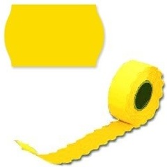 Изображение товара Этикетки FLEX-N-ROLL 26х16 волнистый край желтые (Prix) 800