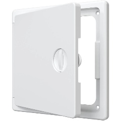 Изображение товара Люк ревизионный EVECS ЛТП накладной, общий размер 150х150 (пластик)