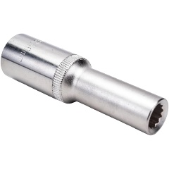 Изображение товара Торцевая головка ЭВРИКА 9мм 1/2" 12-гранная глубокая L=80мм