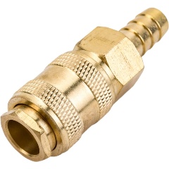 Изображение товара Быстроразъем пневматический ЭВРИКА ER-BSE1-4SH:с клапаном "елочка" 10мм (латунь)