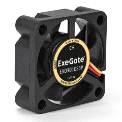 Изображение товара Вентилятор для корпуса ExeGate EX03010S3P 30x30x10 мм 12 В 10000 об/мин