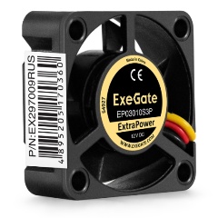 Изображение товара ExeGate ExtraPower EP03010S3P 12В DC 30x30x10мм 3pin (EX297009RUS)