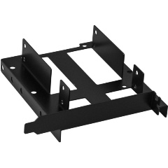Изображение товара Салазки (переходник) для установки 2xHDD/SSD 2.5" или 1xHDD 3.5" на заднюю панель корпуса металл ExeGate HD-22O13TBM (EX292548RUS)