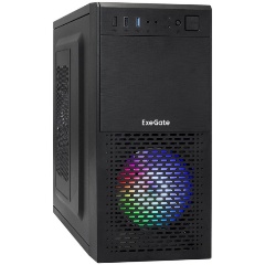 Изображение товара Корпус ExeGate mEVO-7807 Mini-Tower для геймеров и офиса черный