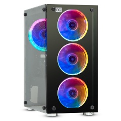 Изображение товара Корпус с блоком питания ExeGate Mistery X2-NPX400, черный (EX294480RUS)