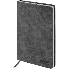 Изображение товара Ежедневник BRAUBERG Ice 2026 под кожу черный А5 138х213 мм