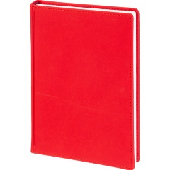 Изображение товара Ежедневник датированный 2026 А5+ VELVET красный 3-123/10