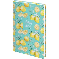 Изображение товара Ежедневник недатированный А5 (145х215 мм), ламинированная обложка, 128 л., STAFF, "Lemon Stories", 113529