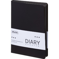 Изображение товара Ежедневник недатированный ATTACHE Soft touch А5 140х200мм 136л черный