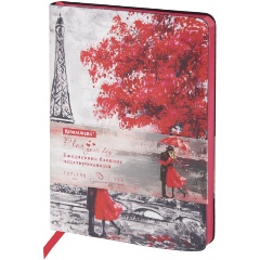 Изображение товара Ежедневник недатированный B6 (127х186 мм), BRAUBERG VISTA, под кожу, гибкий, 136 л., "Paris", 112106