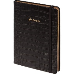 Изображение товара Ежедневник недатированный черный А5 рептилия 136 листов ATTACHE