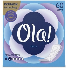 Изображение товара Ежедневные прокладки Ola! Classic Daily, 60 шт