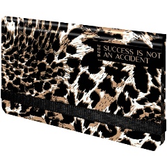 Изображение товара Еженедельник датированный 2026 с резинкой 171х93 мм, BRAUBERG, твердый, УФ-ЛАК, 64 л., "Леопард", 117356