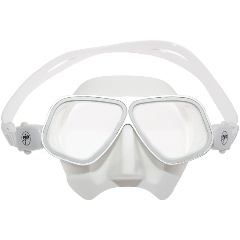 Изображение товара Маска для плавания FanDiver F299 с алюминиевой рамкой, белая, белый силикон