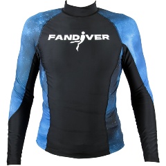 Изображение товара Гидрофутболка с длинным рукавом FanDiver, Galaxy Blue, мужская, размер XXL