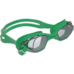 Изображение товара Очки для плавания FanSwim T24, темные линзы, зеленая рамка, зеленый силикон