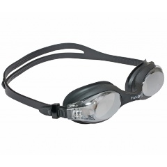 Изображение товара Очки для плавания FanSwim T98, зеркальные линзы, черная рамка, черный силикон