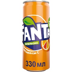 Изображение товара Напиток газированный FANTA Апельсин алюминиевая банка 0,33 л