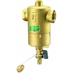 Изображение товара Грязеуловитель FAR 1" с магнит.,сливн.кран,верх.отверст.1/2"