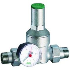 Изображение товара Редуктор давления FAR хромированный 1" (НР-НР), с манометром