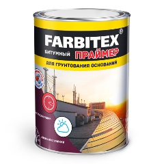 Изображение товара Праймер битумный Farbitex 3,5 кг для гидроизоляции и грунтовки