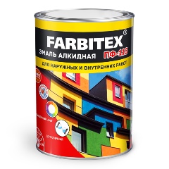 Изображение товара Эмаль алкидная ПФ-115 Farbitex глянцевая 1.8 кг белая для наружных и внутренних работ