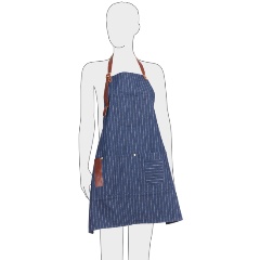 Изображение товара Фартук для мастера DEWAL для стрижки, полиэстер, синий, 70х72см