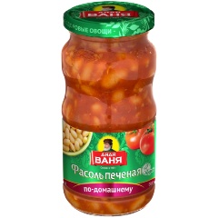 Изображение товара Фасоль печеная по-домашнему в томатной заливке 480 г Дядя Ваня