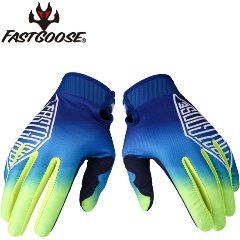 Изображение товара Велоперчатки спортивные FASTGOOSE G130-54, M (Asia L)сине-зеленые
