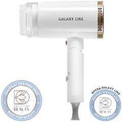 Изображение товара Фен для волос Galaxy LINE GL 4353 белый с функциями горячего и холодного воздуха