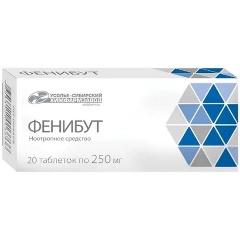 Изображение товара Лекарственное средство Фенибут таб. 0,25г №20 (Усолье-Сибирский химфармзавод ОАО)