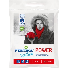 Изображение товара Противогололедный материал FERTIKA Ice Care POWER до –31°C, 4кг