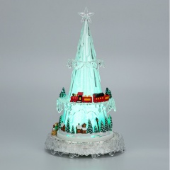 Изображение товара Фигура светодиодная NEON-NIGHT "Новогодний поезд" на подставке, с мелодией, 30,5см, RGB