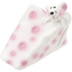 Изображение товара Фигурка декоративная (копилка) Monte Christmas "Мышь на сыре", 10*7*8 см