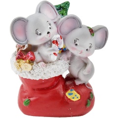 Изображение товара Фигурка декоративная Monte Christmas "Мышата", 7*4*8,5 см
