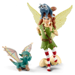 Изображение товара Фигурка Schleich 70581 Эльфийка Марвин с Нугуром и Пиу