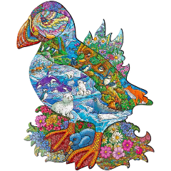 Изображение товара Фигурный деревянный пазл KIDDIEART Морской тупик, 170 дет.