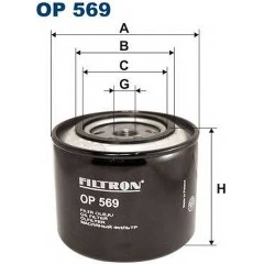 Изображение товара Фильтр масляный FILTRON OP569 u.a.